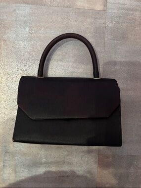 Source Unknown Black Structured Top-Handle Mini Bag